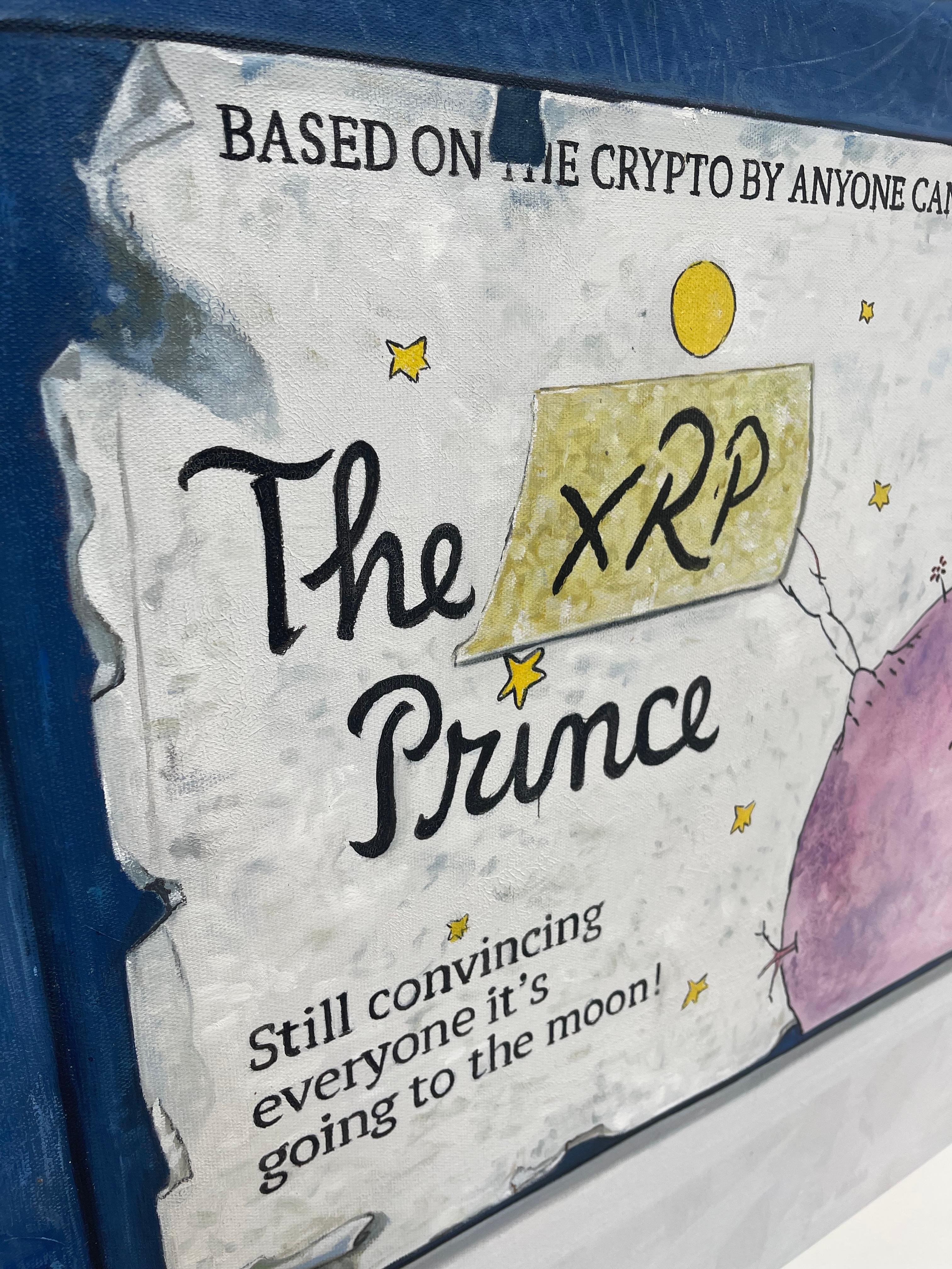 Arlo Sinclair - Il Principe dell'Ondulazione: Verso la Luna, Pittura 2022 1