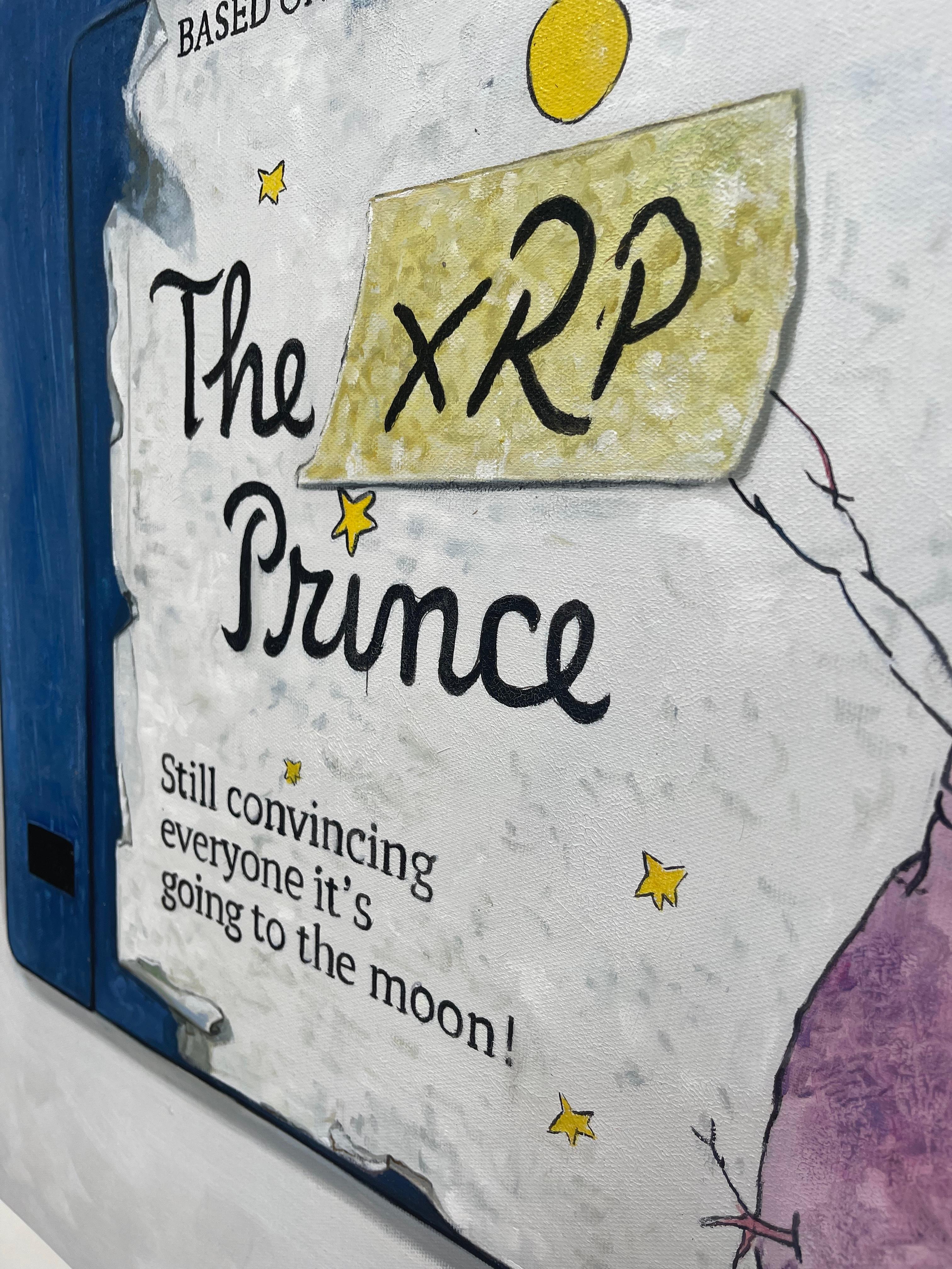 Arlo Sinclair - Il Principe dell'Ondulazione: Verso la Luna, Pittura 2022 5