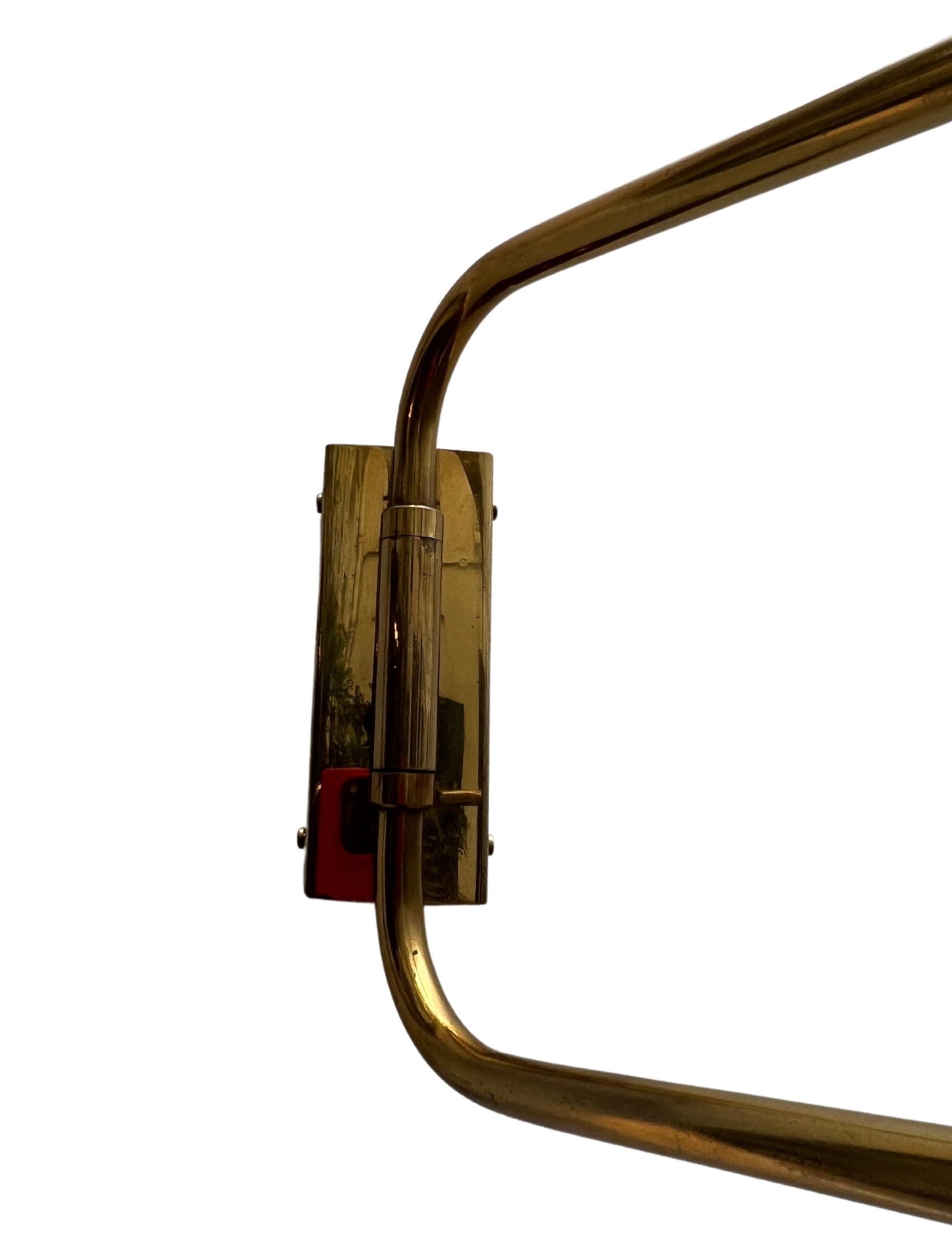 Lacquered Robert Mathieu Foldable Wall Light, France circa 1950 For Sale