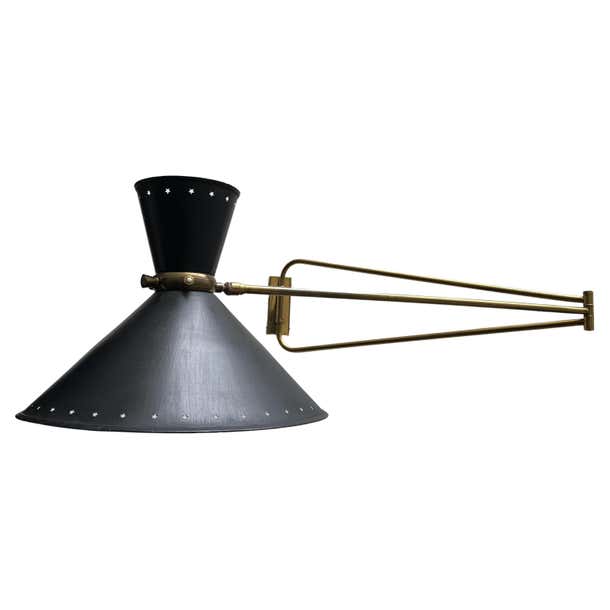 Robert Mathieu Foldable Wall Light, France circa 1950 For Sale at 1stDibs