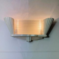 Arlus France, Art Deco Glass Rod Wall Light