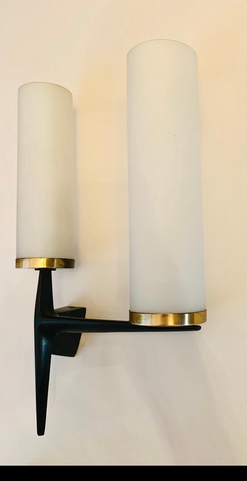 Arlus French 1960s Sculptural Wall Light 8