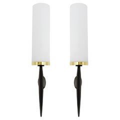 Arlus Pair of Mid-Century Wall Sconces, 1950s
