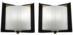 Arlus Rare Pair of Mid-Century Wall Sconces, 1950s