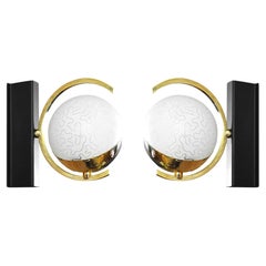 Arlus Rare Pair of Mid-Century Wall Sconces, 1950s