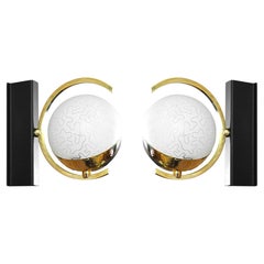 Arlus Rare Pair of Mid-Century Wall Sconces, 1950s