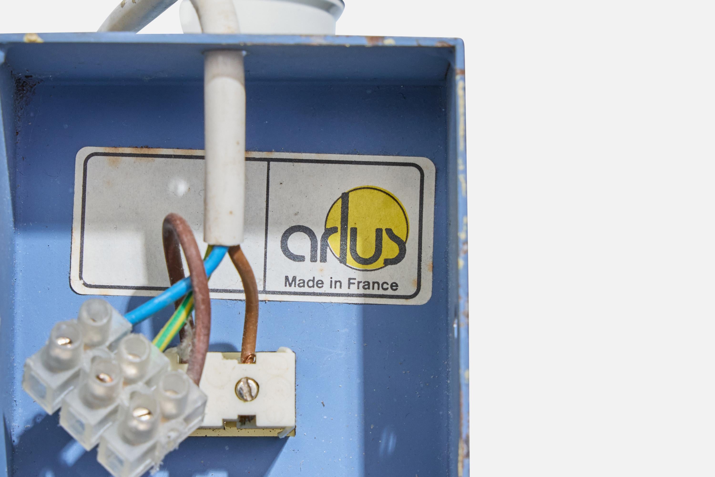 Arlus, Wandleuchte, Metall, Acryl, Frankreich, 1960er Jahre im Angebot 2