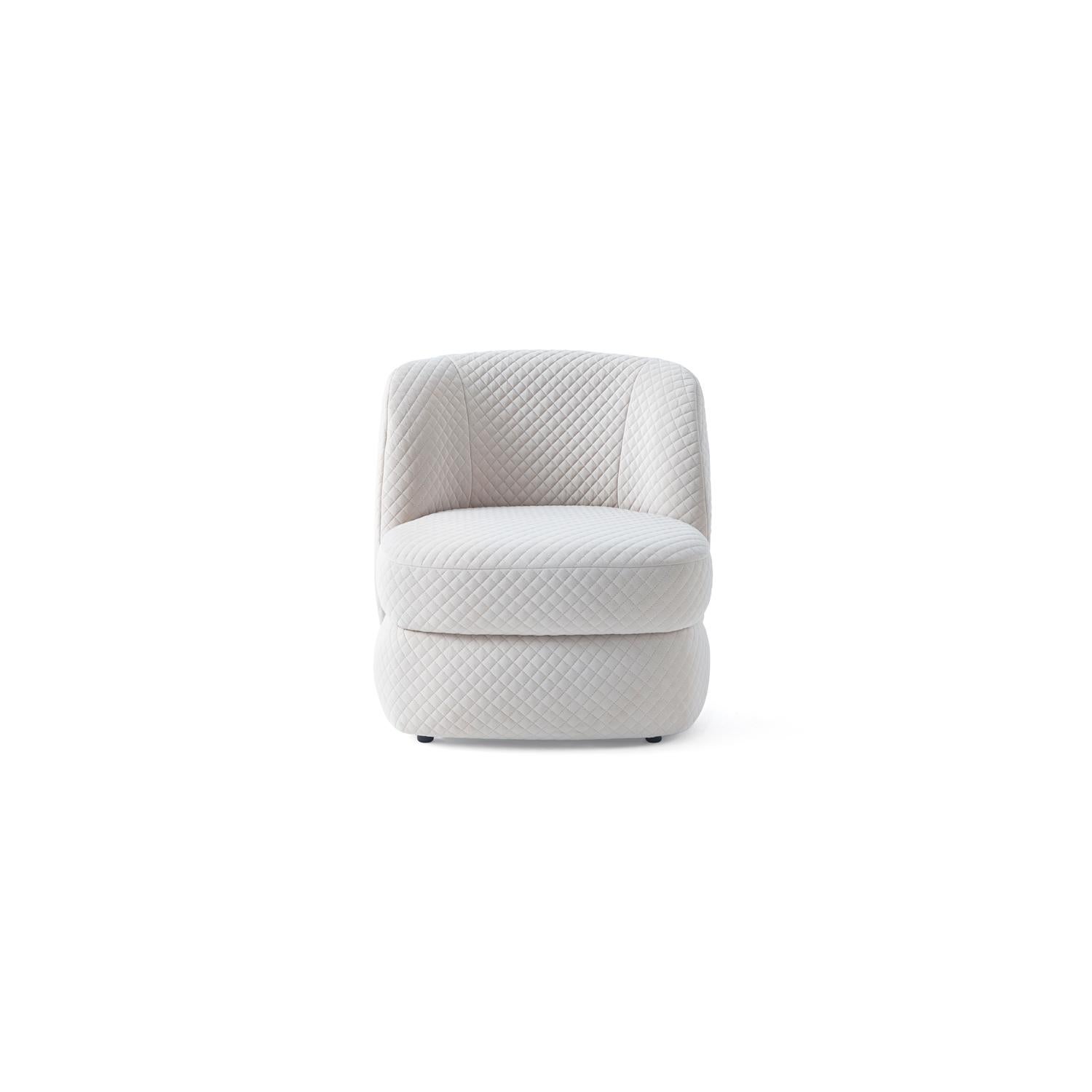Contemporary Arm Chair, Cream Armchair, White Accent Armchair For Sale
