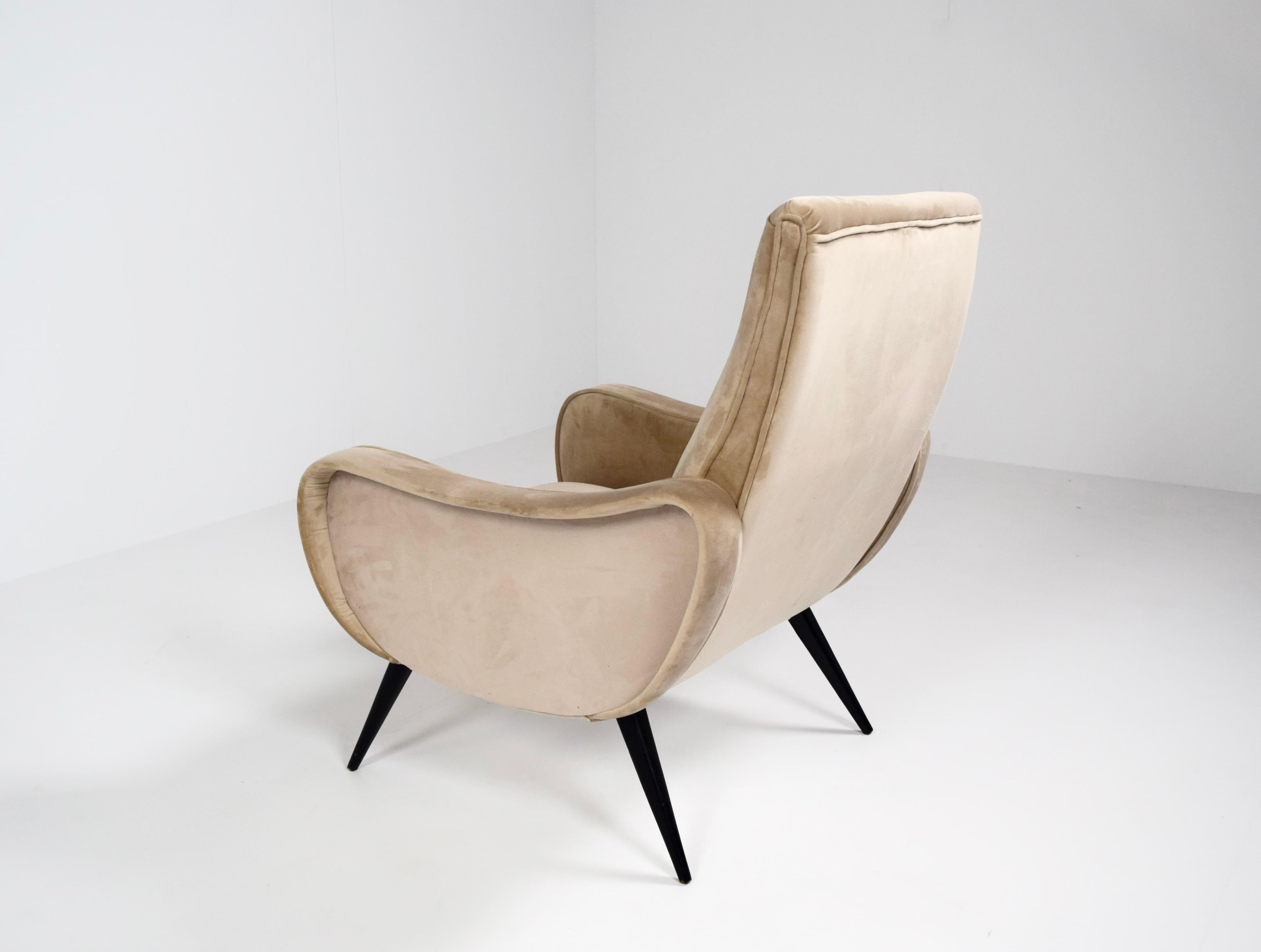 Mid-Century Modern Armchair in 'Lady Style' by Marco Zanuso, Italy 1960s 