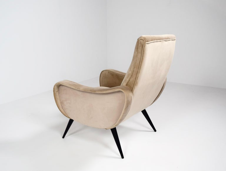 Mid-Century Modern Armchair in 'Lady Style' by Marco Zanuso, Italy 1960s  For Sale