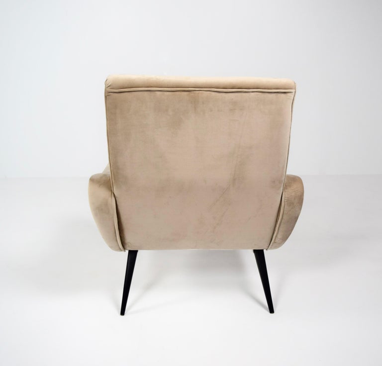 Italian Armchair in 'Lady Style' by Marco Zanuso, Italy 1960s  For Sale