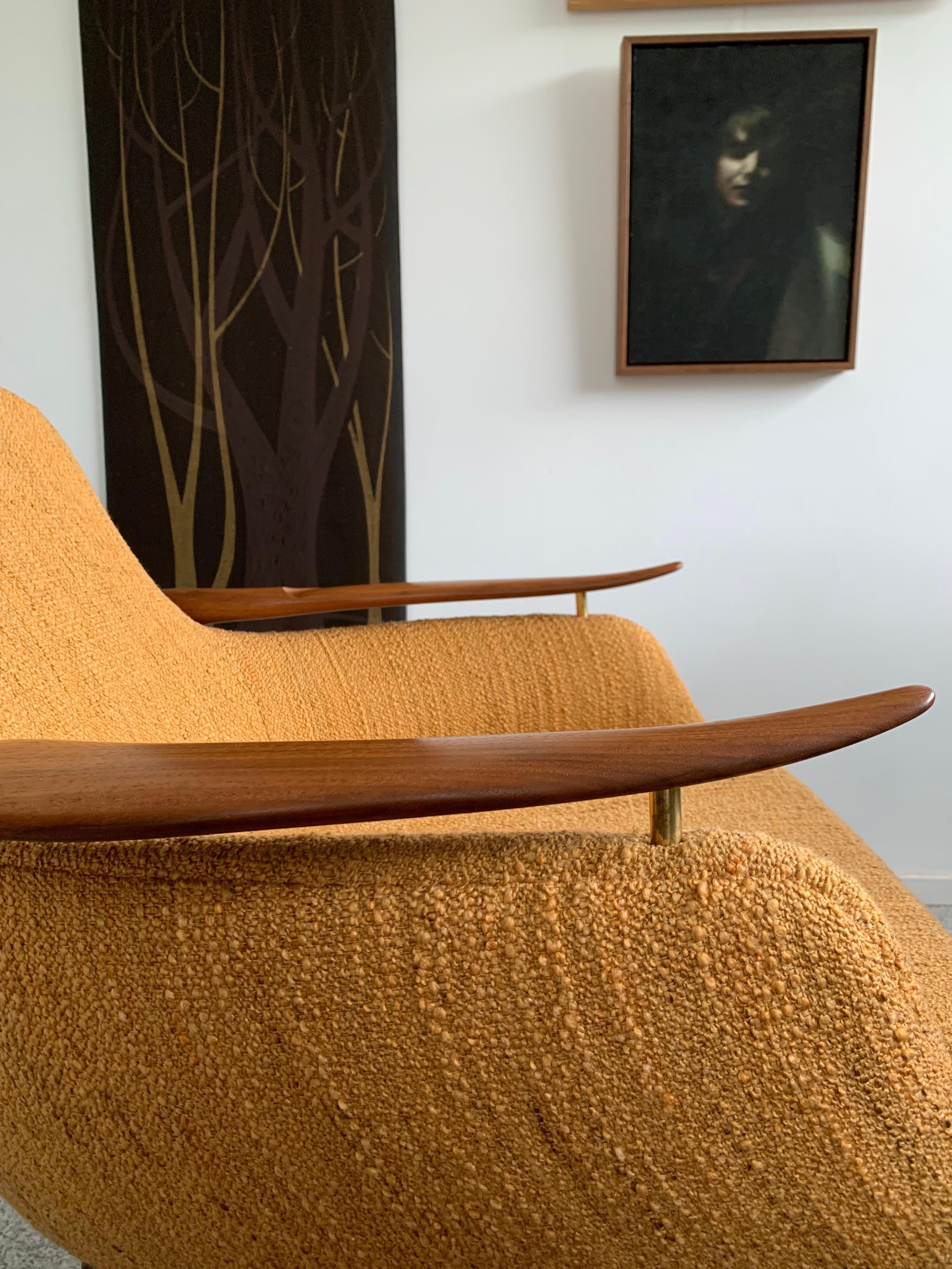 Brass Arm Chair Model 53 by Finn Juhl  For Sale