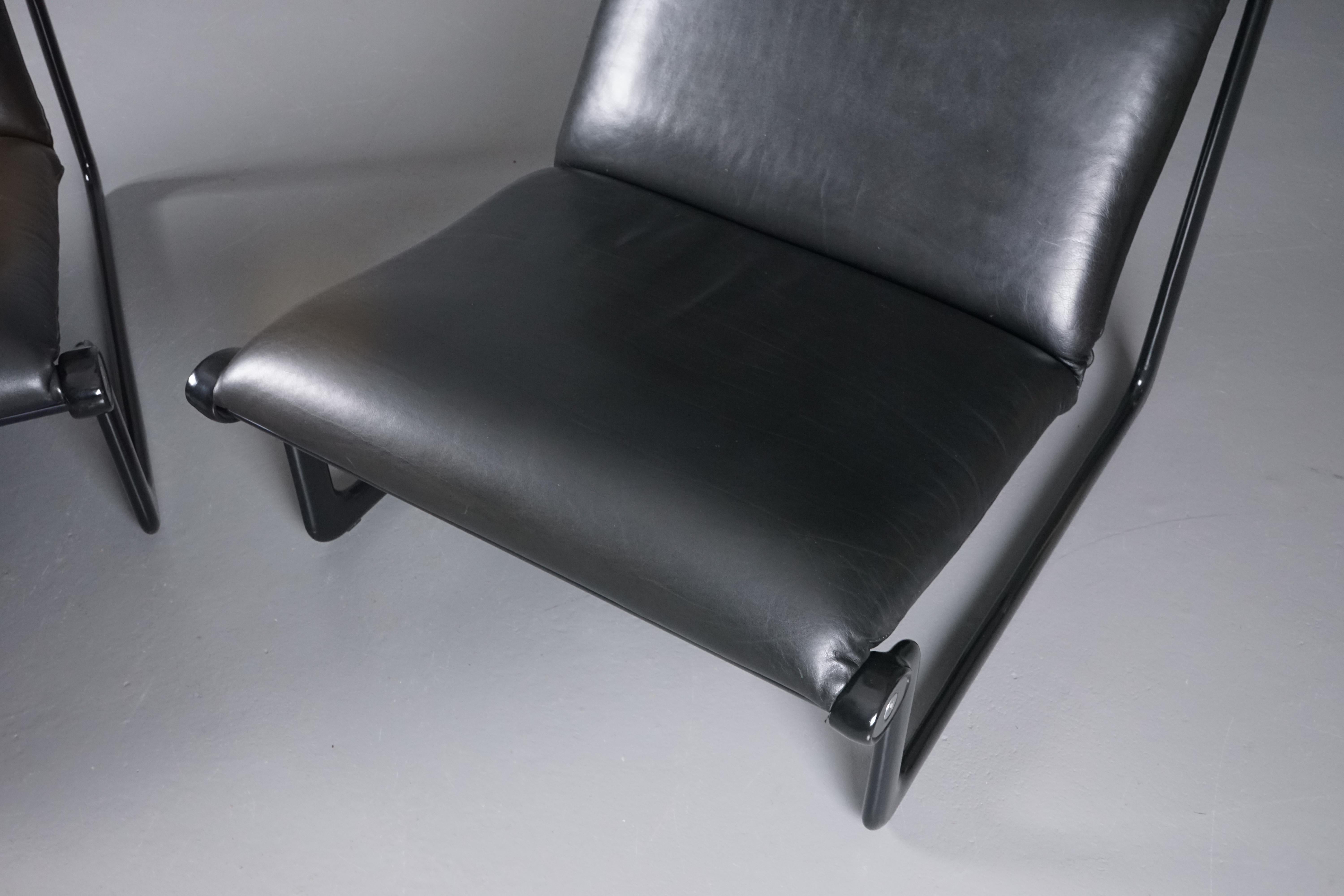 Arm Chair Modell 2001 by Bruce Hannah & Andrew I. Morrison for Knoll Set of 2 For Sale 4