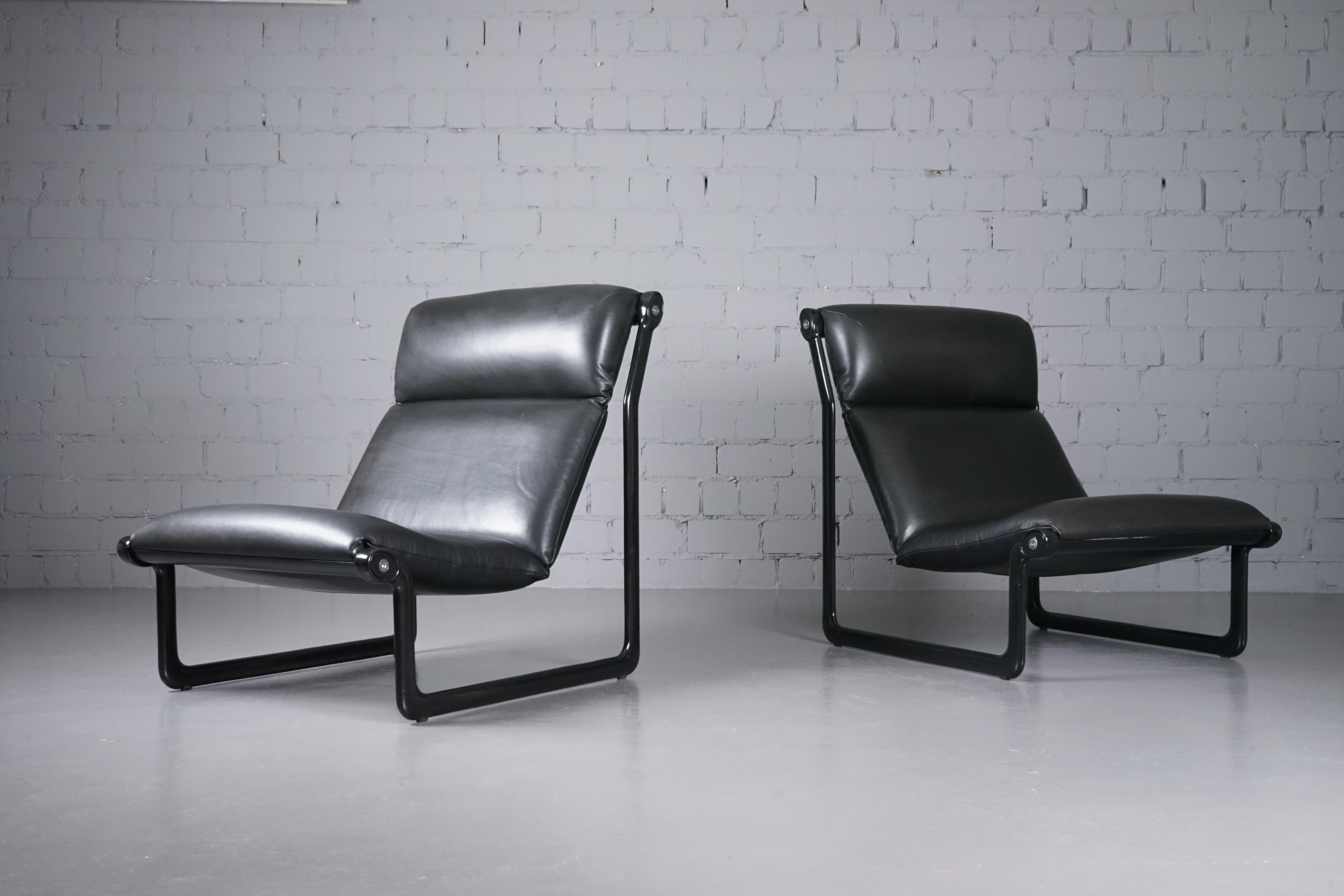 Arm Chair Modell 2001 by Bruce Hannah & Andrew I. Morrison for Knoll Set of 2 In Good Condition For Sale In Kelkheim (Taunus), HE