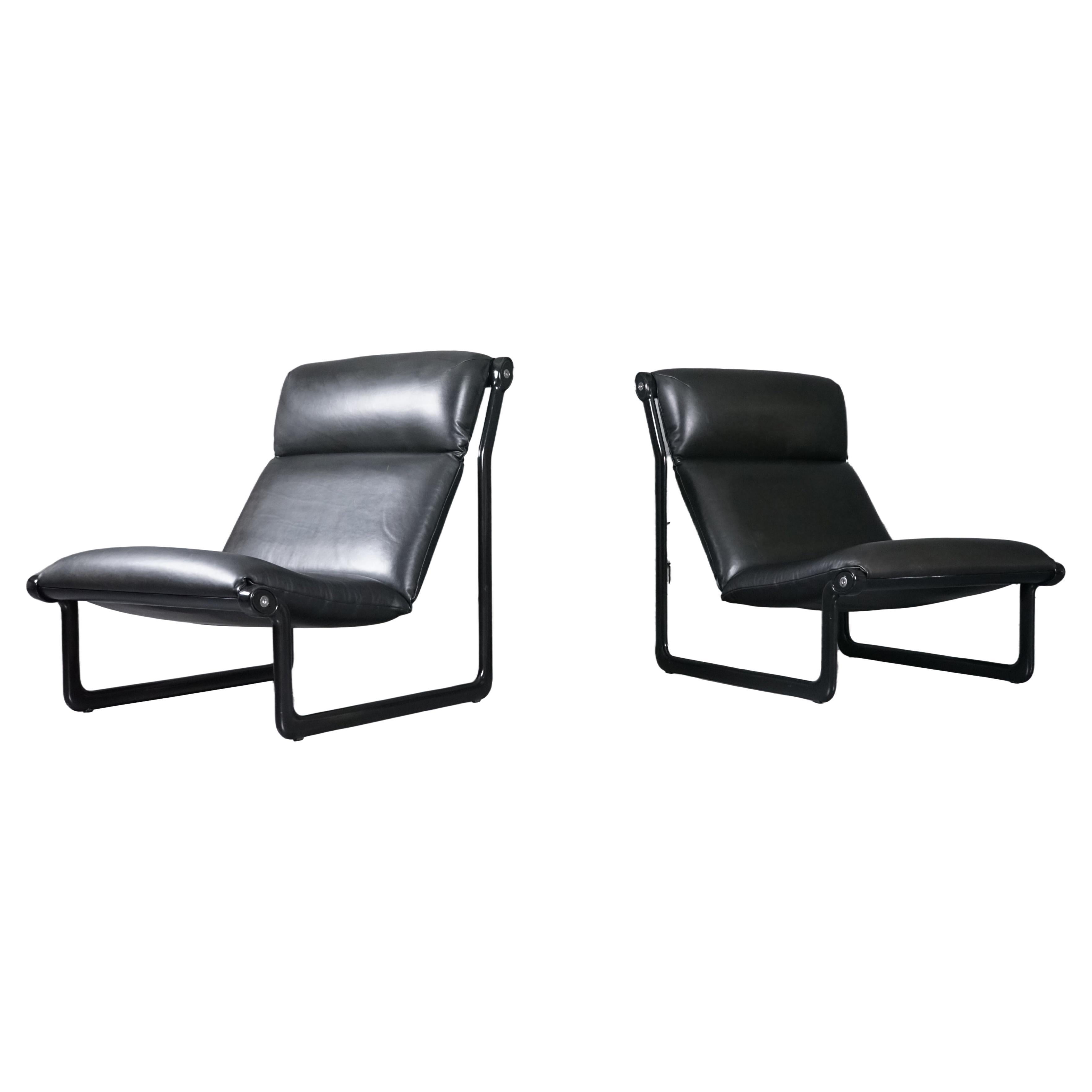 Arm Chair Modell 2001 by Bruce Hannah & Andrew I. Morrison for Knoll Set of 2 For Sale
