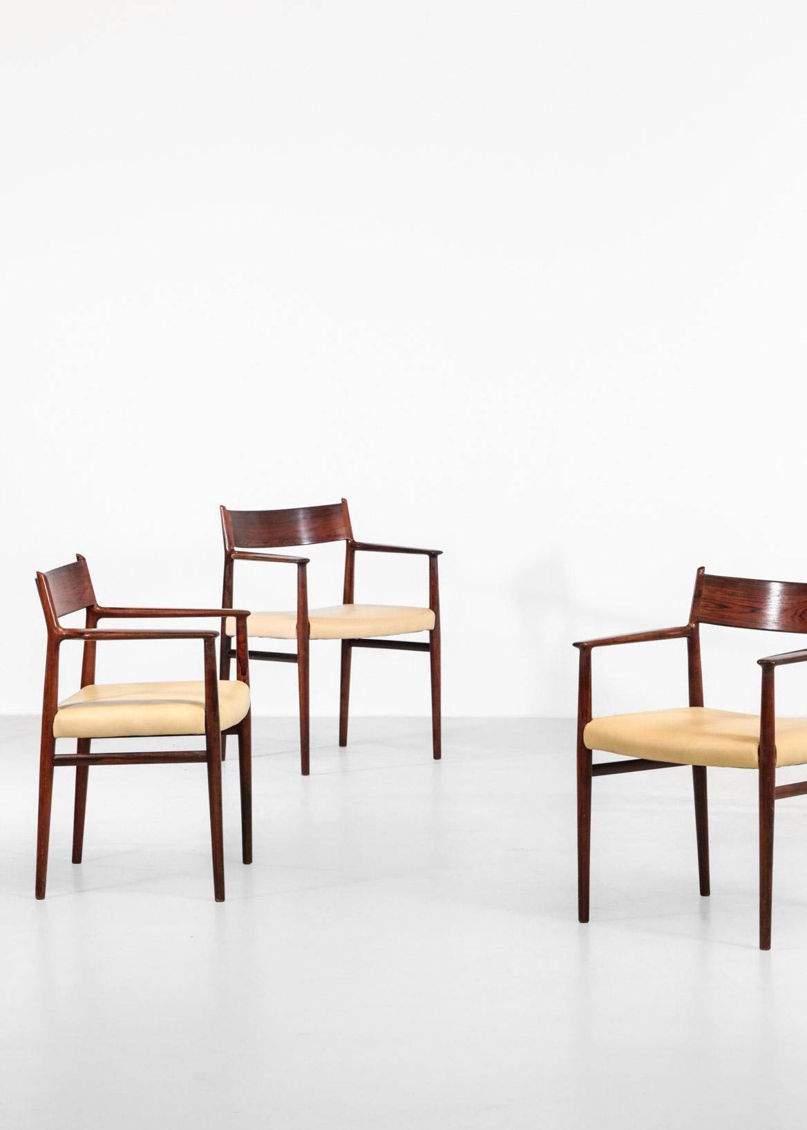 Armchairs by Arne Vodder for Sibast Scandinavian In Good Condition In Lyon, FR
