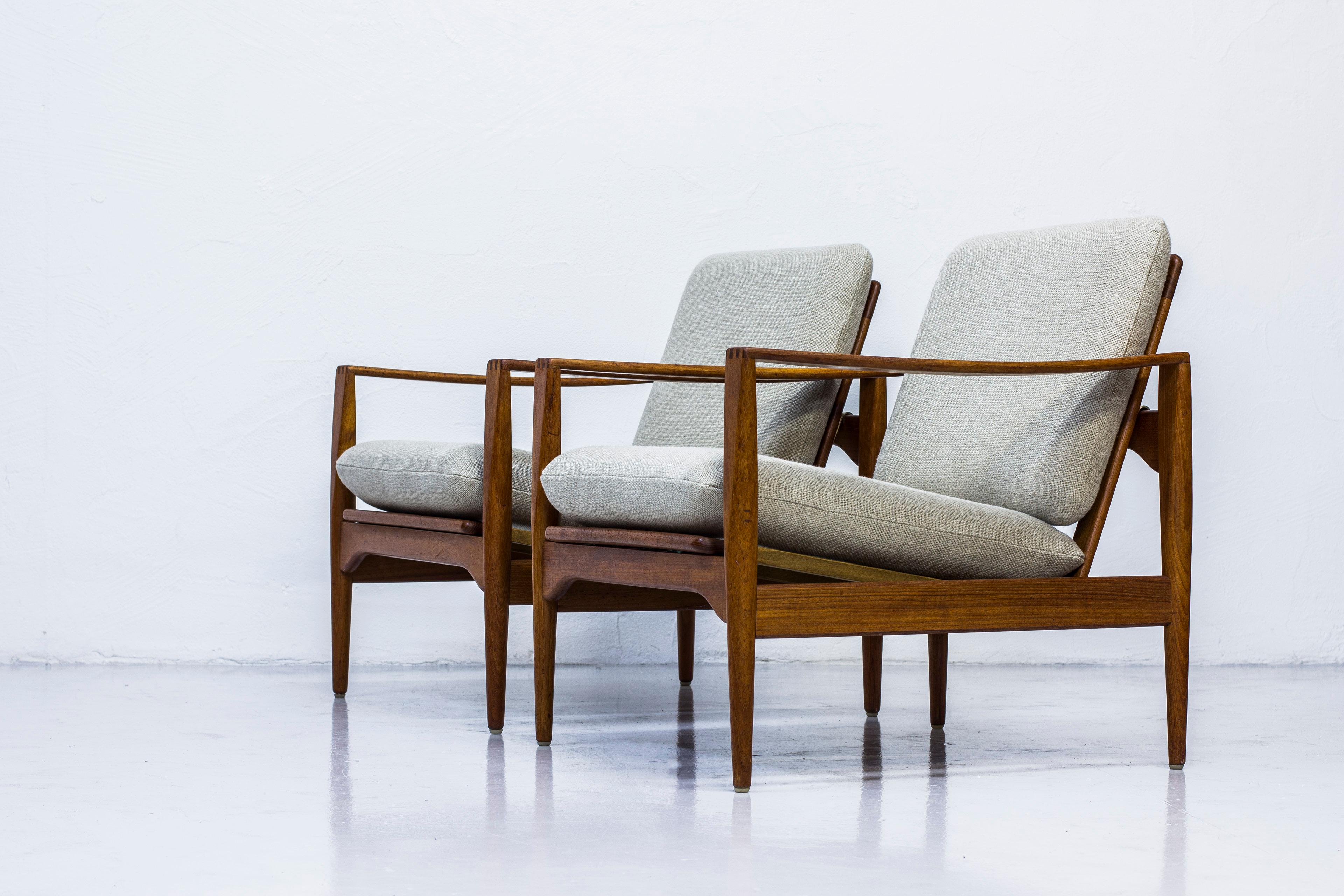 Mid-20th Century Armchairs by Illum Wikkelsø for Niels Eilersen, Denmark, 1960s