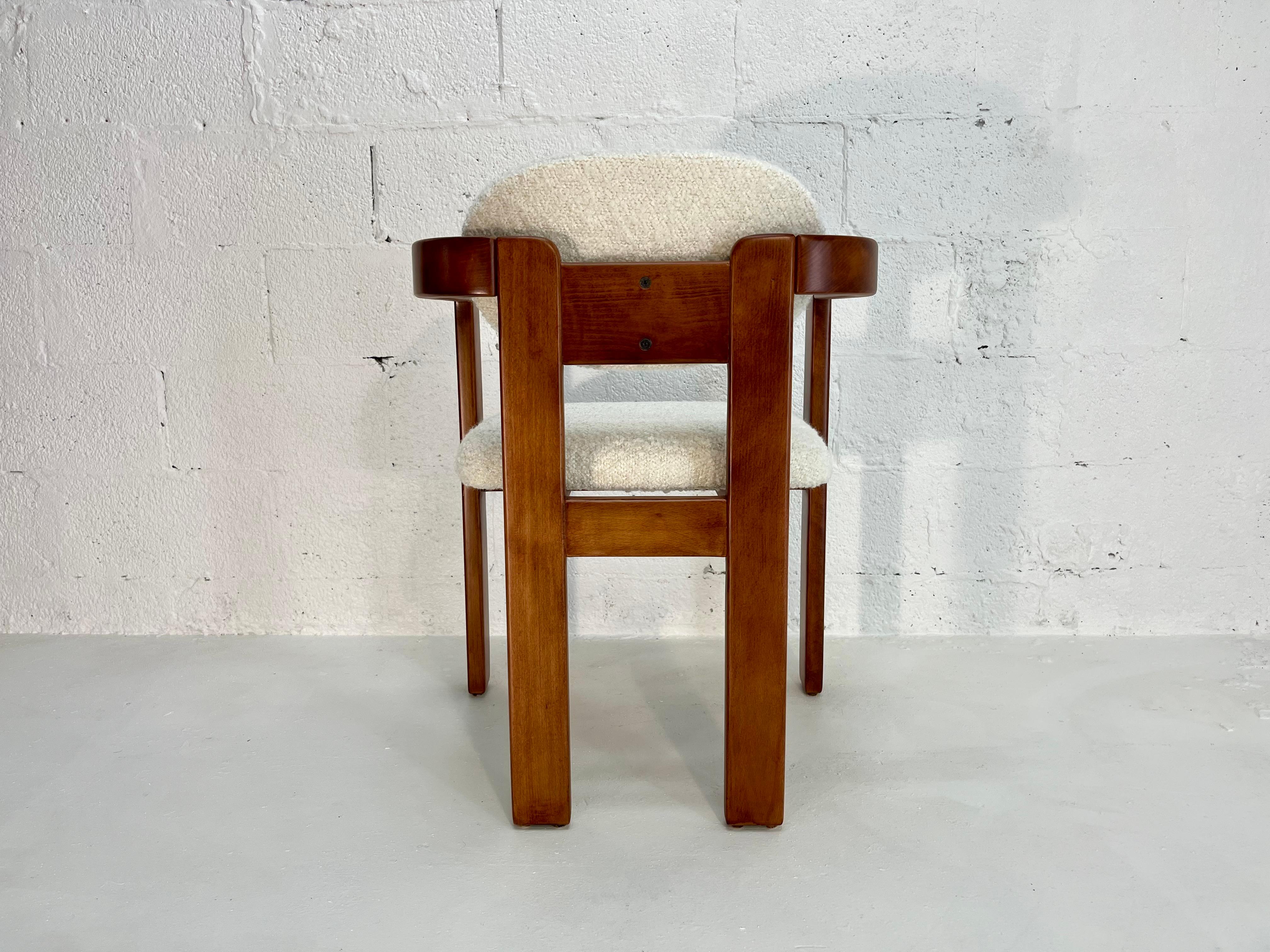 Sessel im Stil von Tobia Scarpa, Kravet Ivory Boucle, 1970er Jahre im Angebot 3