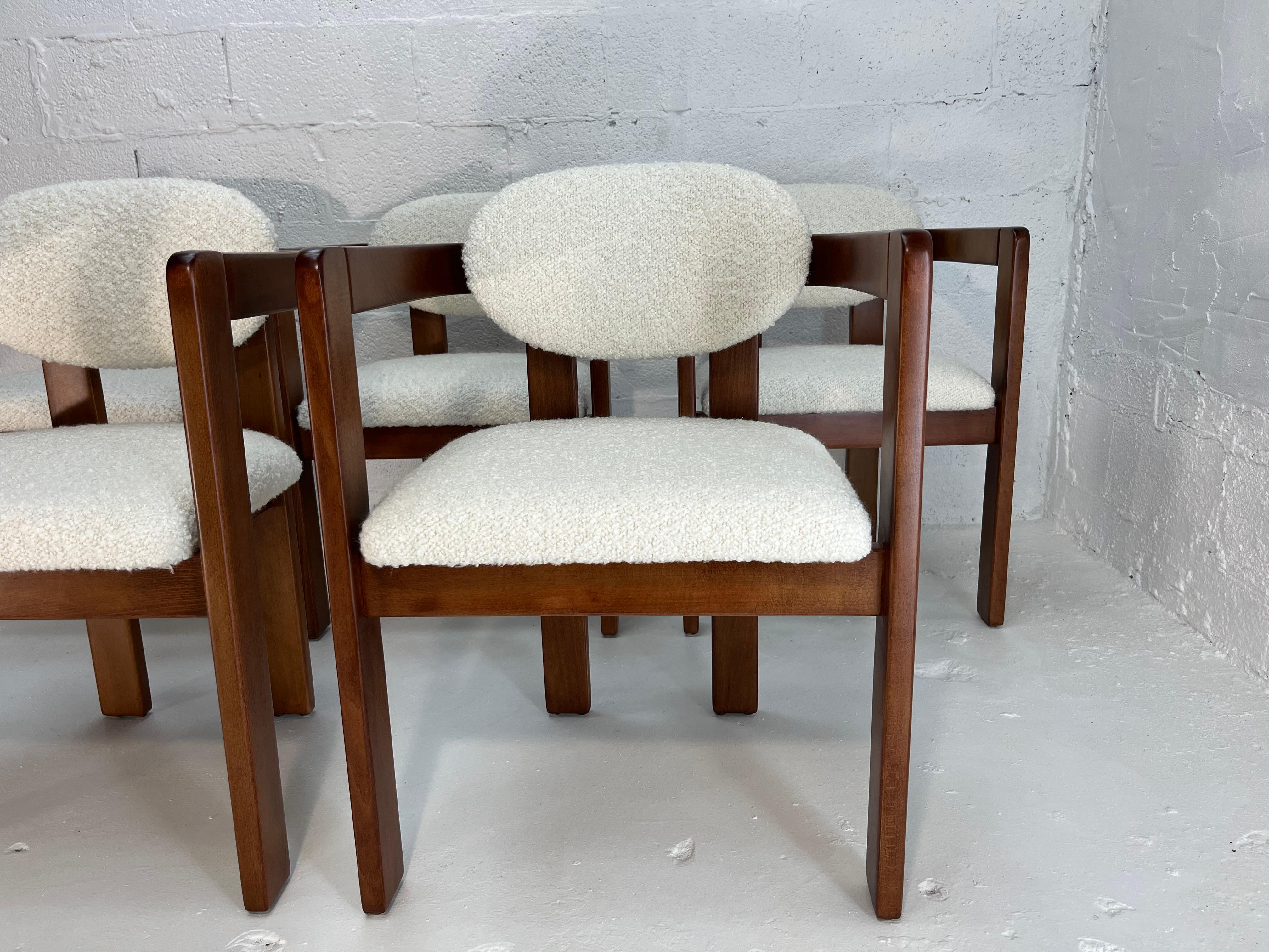 Sessel im Stil von Tobia Scarpa, Kravet Ivory Boucle, 1970er Jahre im Angebot 7