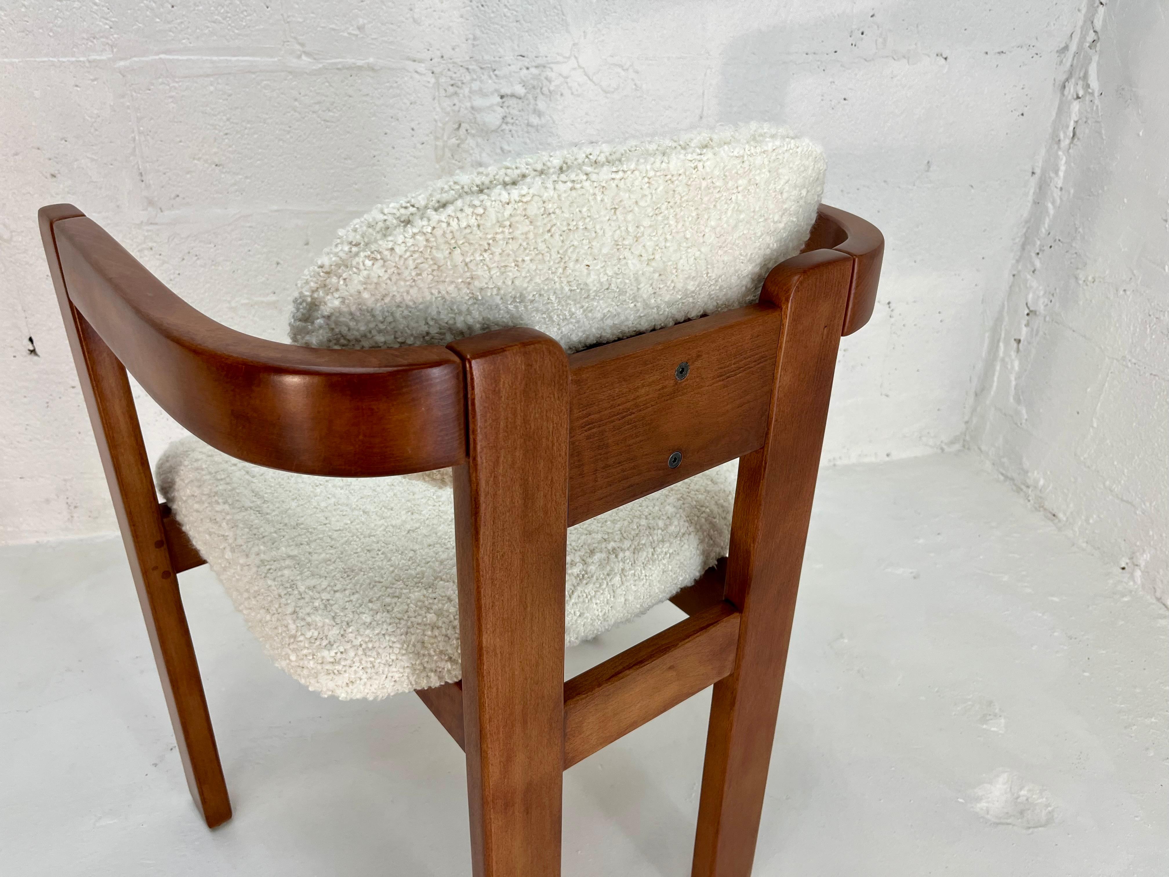 Sessel im Stil von Tobia Scarpa, Kravet Ivory Boucle, 1970er Jahre im Angebot 11