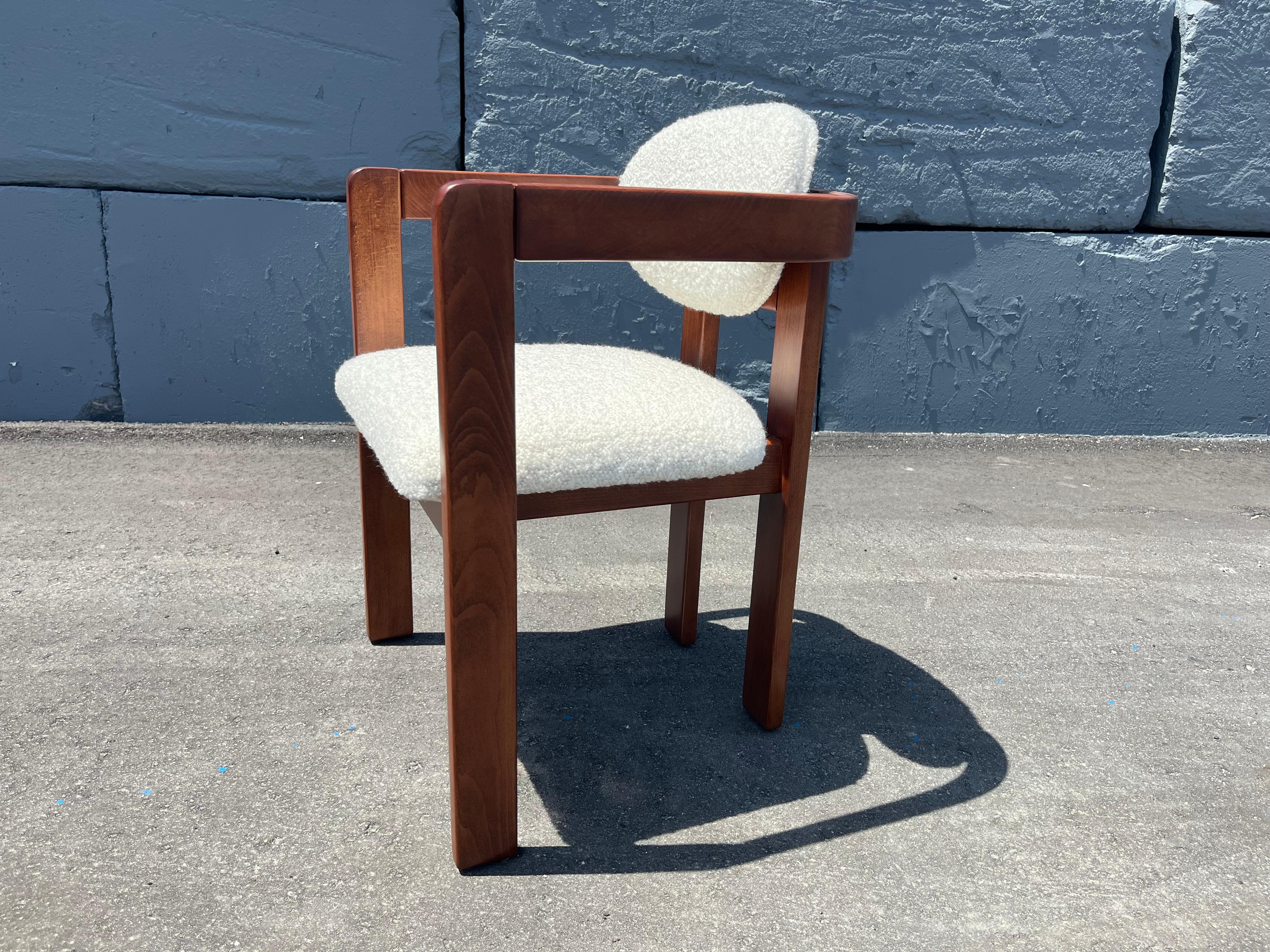 Sessel im Stil von Tobia Scarpa, Kravet Ivory Boucle, 1970er Jahre im Zustand „Hervorragend“ im Angebot in Miami, FL
