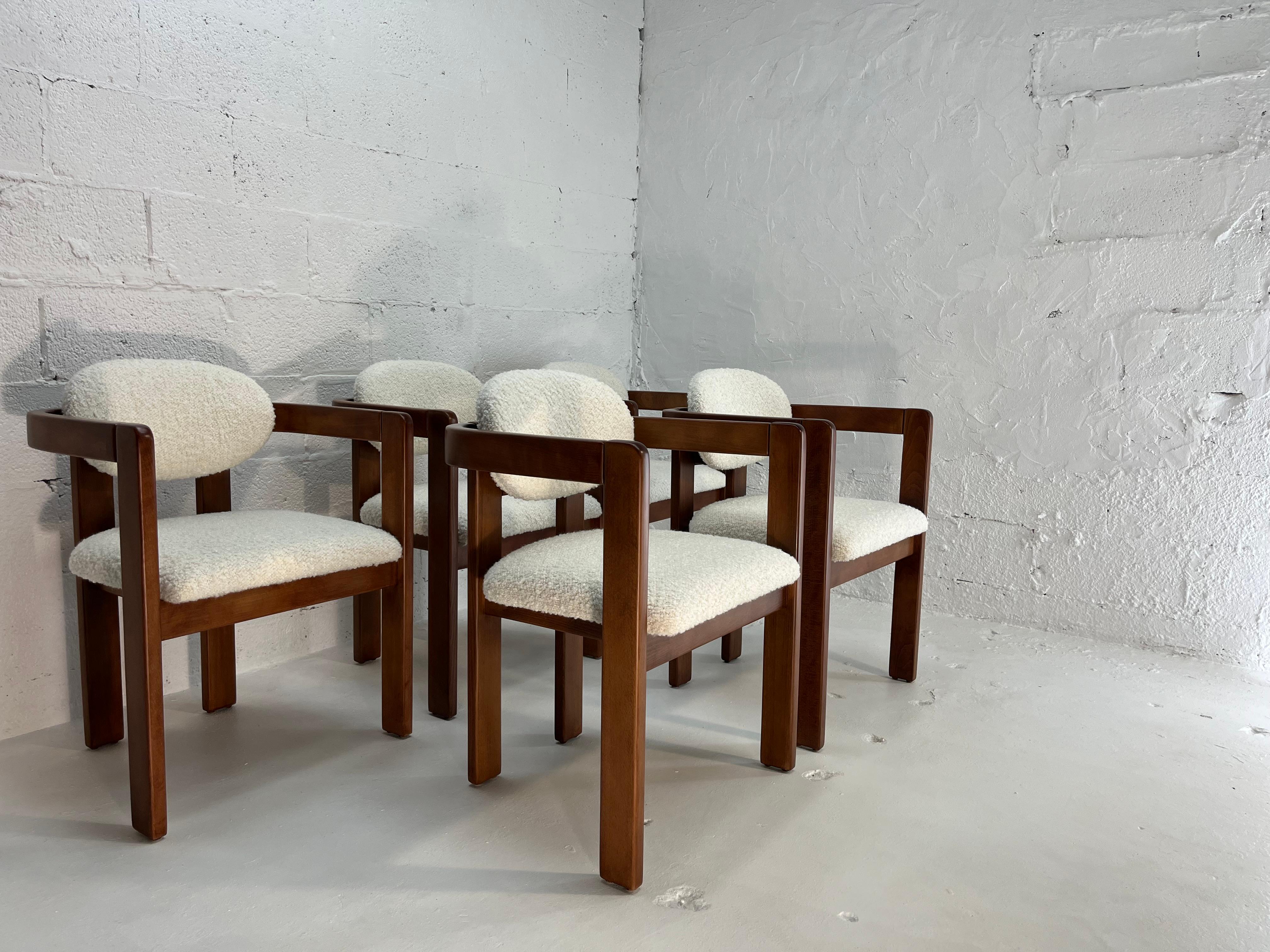 Sessel im Stil von Tobia Scarpa, Kravet Ivory Boucle, 1970er Jahre im Angebot 2