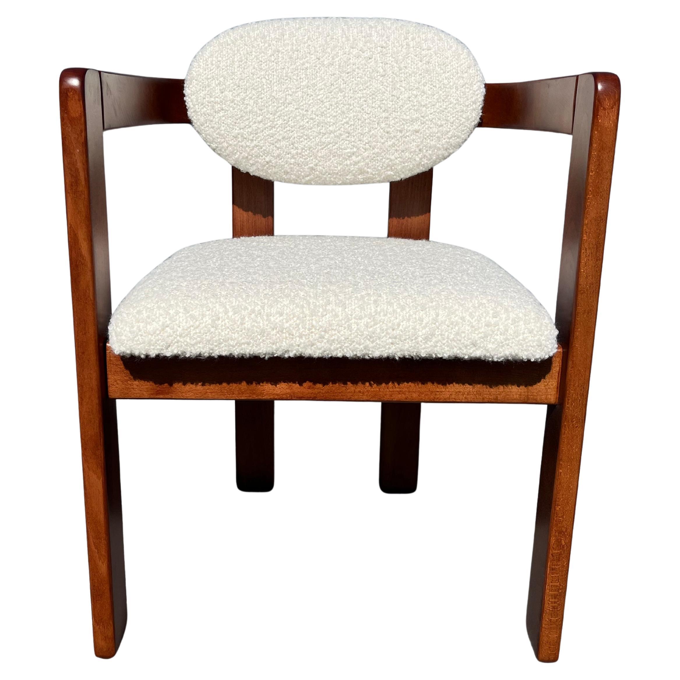 Sillones de estilo Tobia Scarpa, Kravet Ivory Boucle, años 70