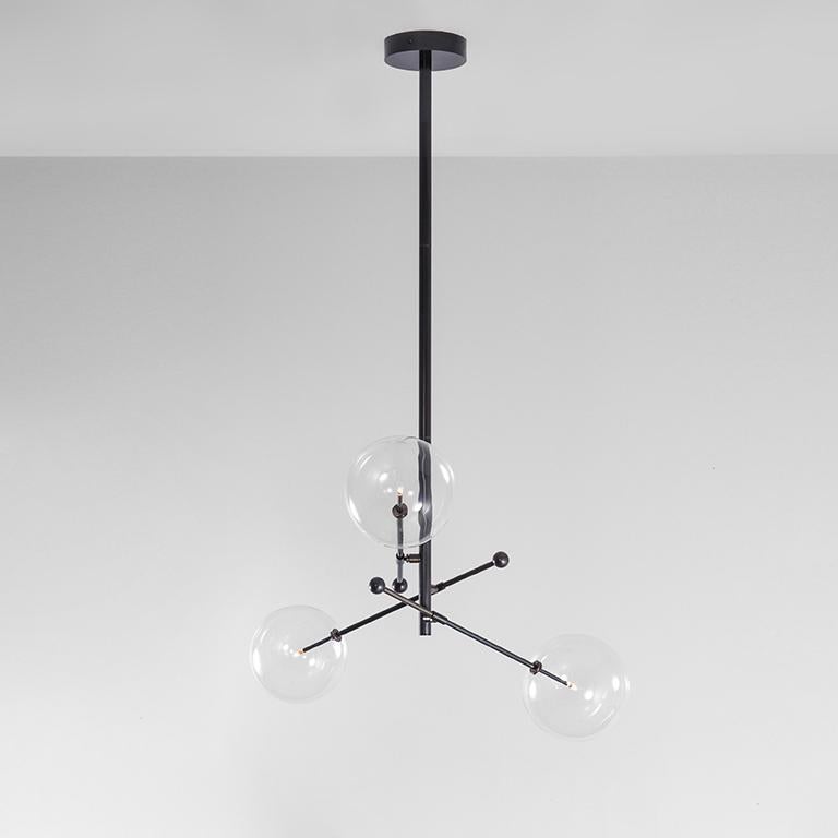 RD15 3 Arms Chandelier by Schwung In New Condition In Geneve, CH