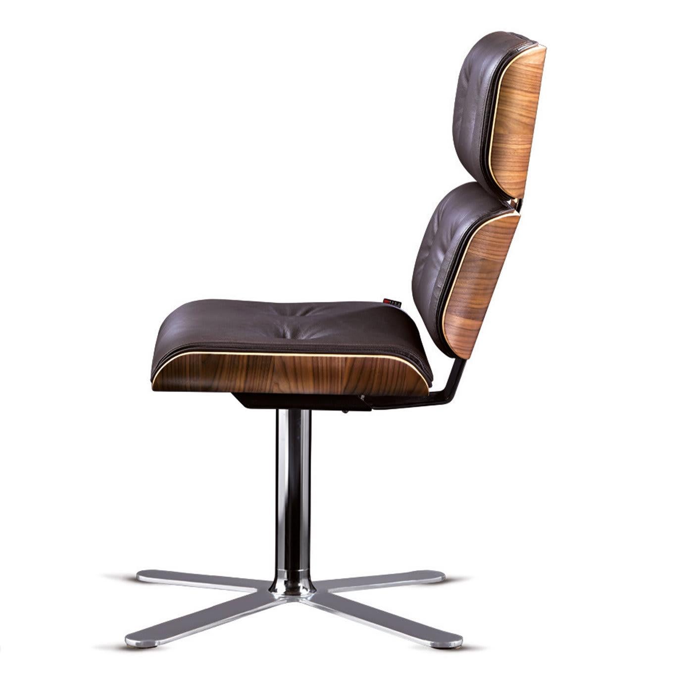 Italian Armadillo 6 Dark Brown Office Chair by Rainer Bachschmid For Sale