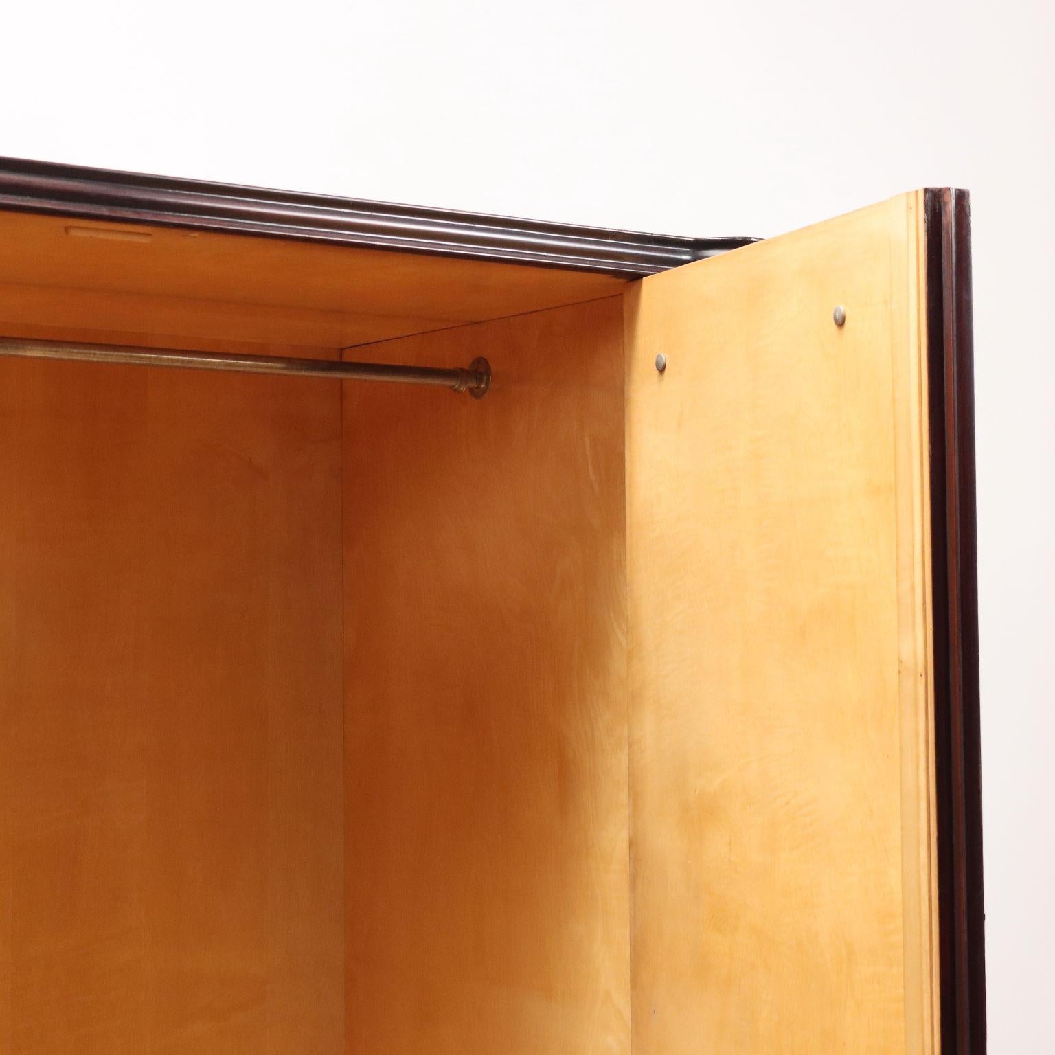 Mid-20th Century Six-Door Wardrobe 1950s