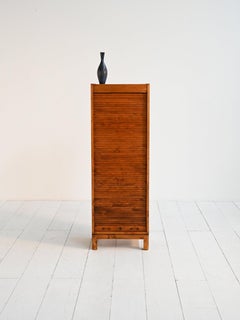 1940s birch shutter cabinet