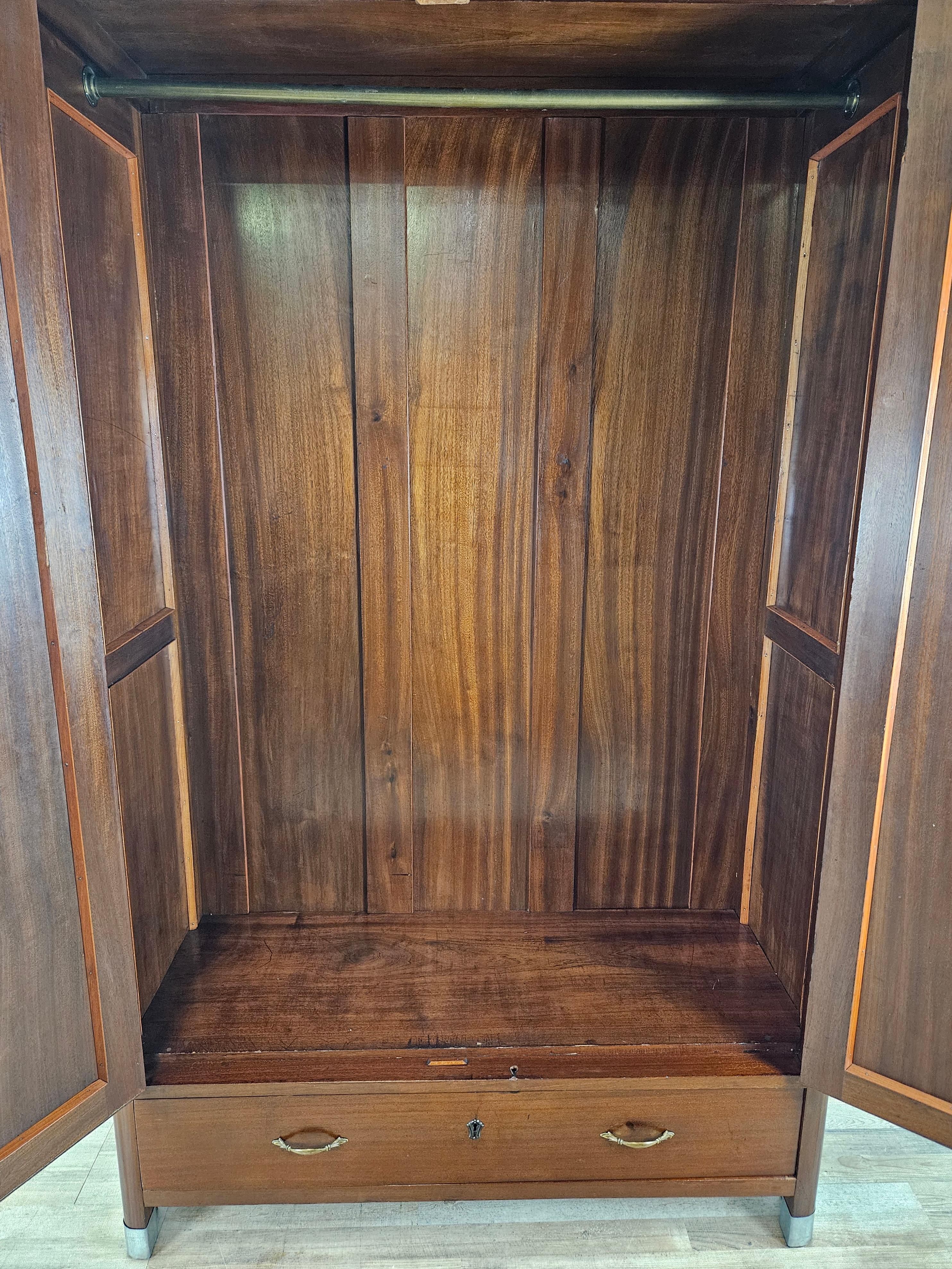 Art Nouveau closet with two doors 20th century For Sale at 1stDibs