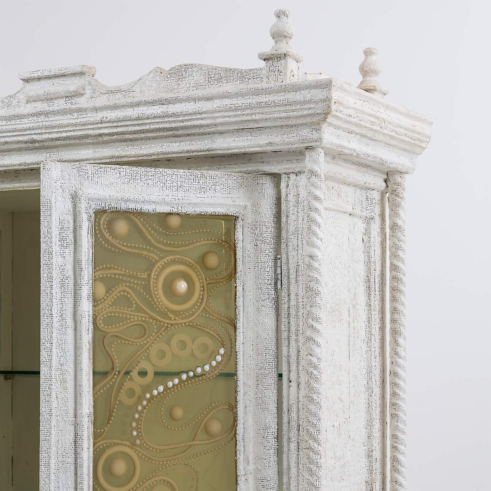 Italian Armadio “Barocco Bendato“ Cupboard in Wood by Emanuela Crotti