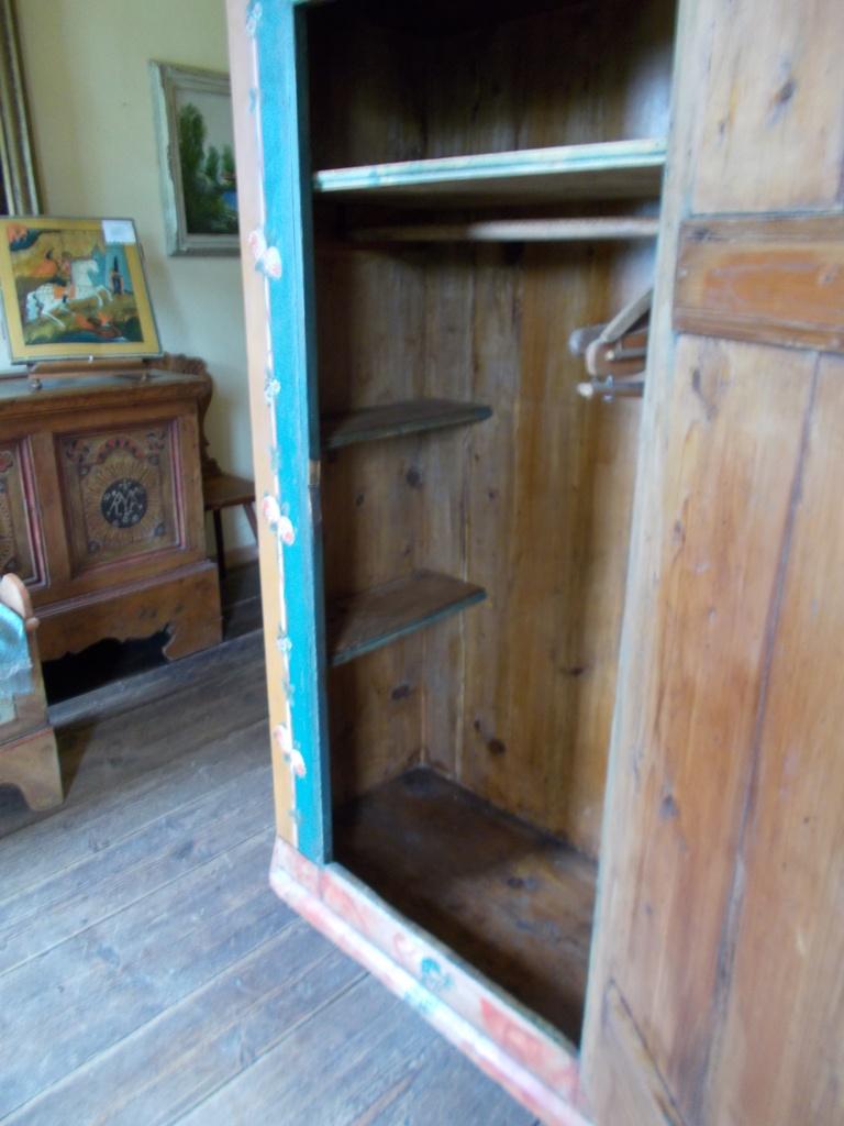 Folk Art Painted closet of the Venosta Valley For Sale