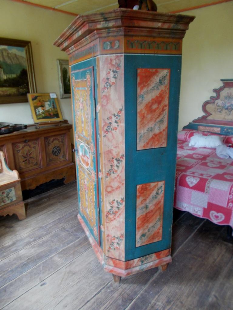 Italian Painted closet of the Venosta Valley For Sale