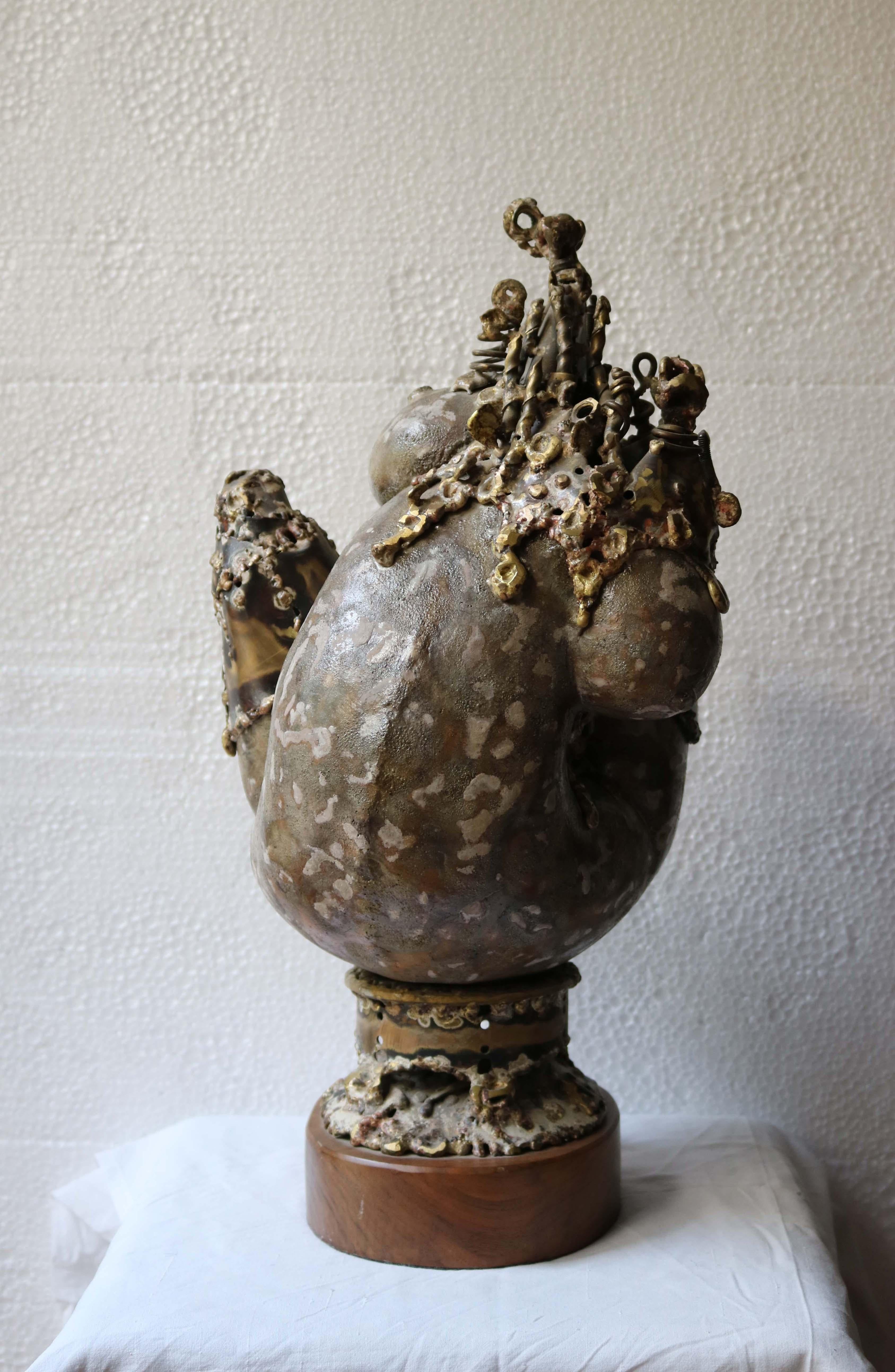 'Danae, ' by ArmanH, Bronze Sculpture - Gold Abstract Sculpture by Arman Hambardzumyan