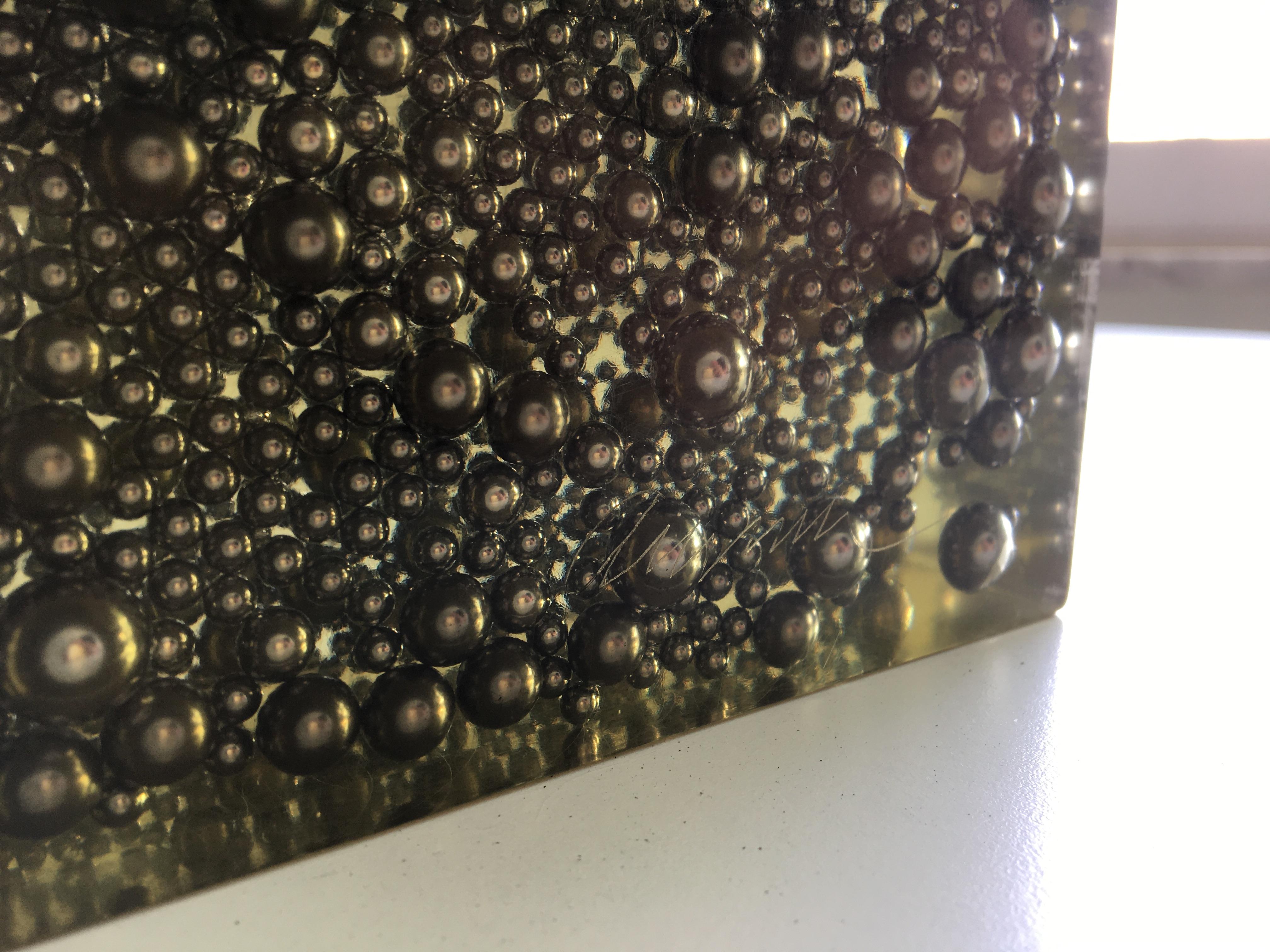Arman Small Aleph Accumulation of Ball Bearings en résine polyester en vente 3