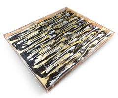 Arman Kerouan Table Coffee Table In Plexiglas, Steel & Varnish Bottles