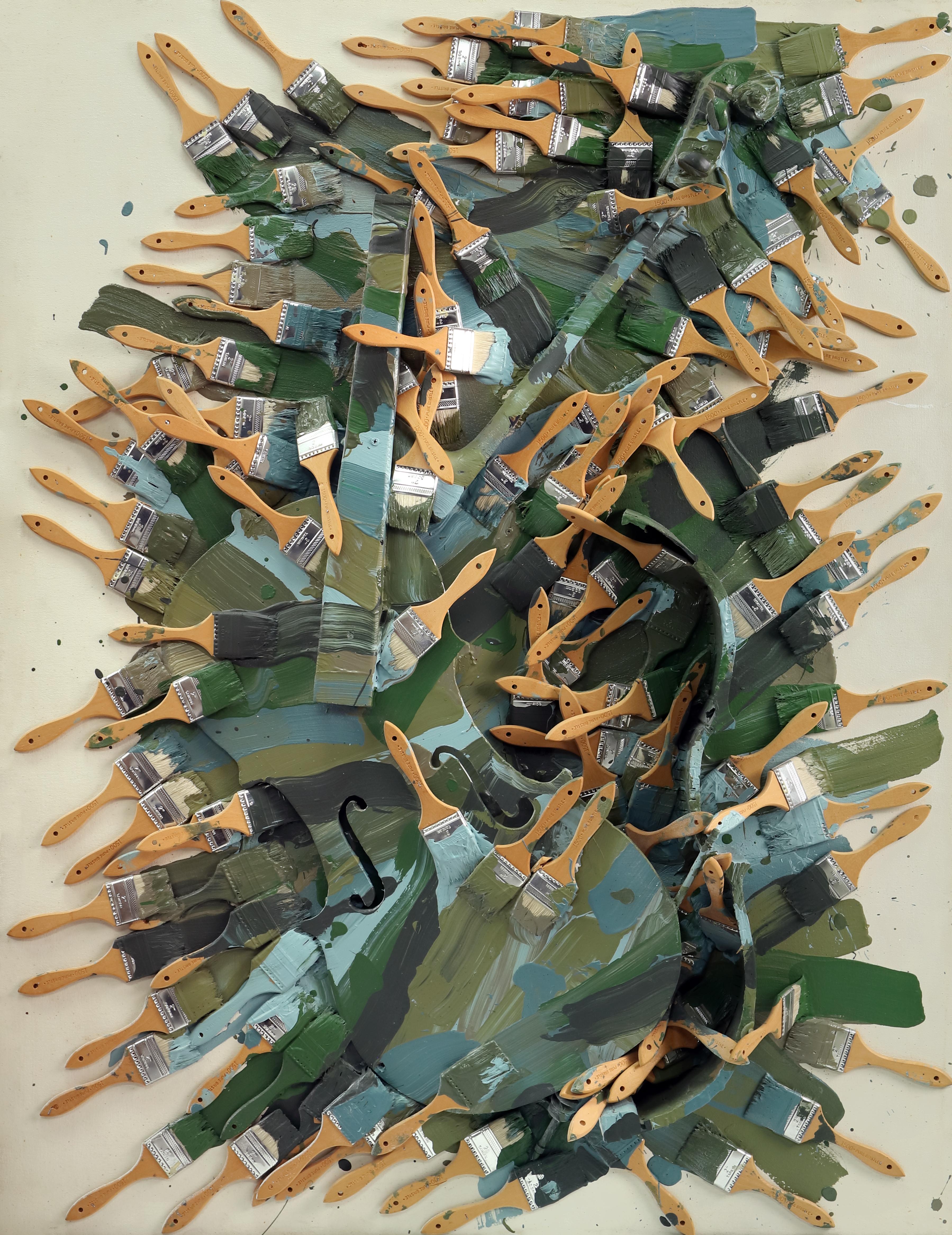 Magnetism II - Abstract Mixed Media Art by Arman
