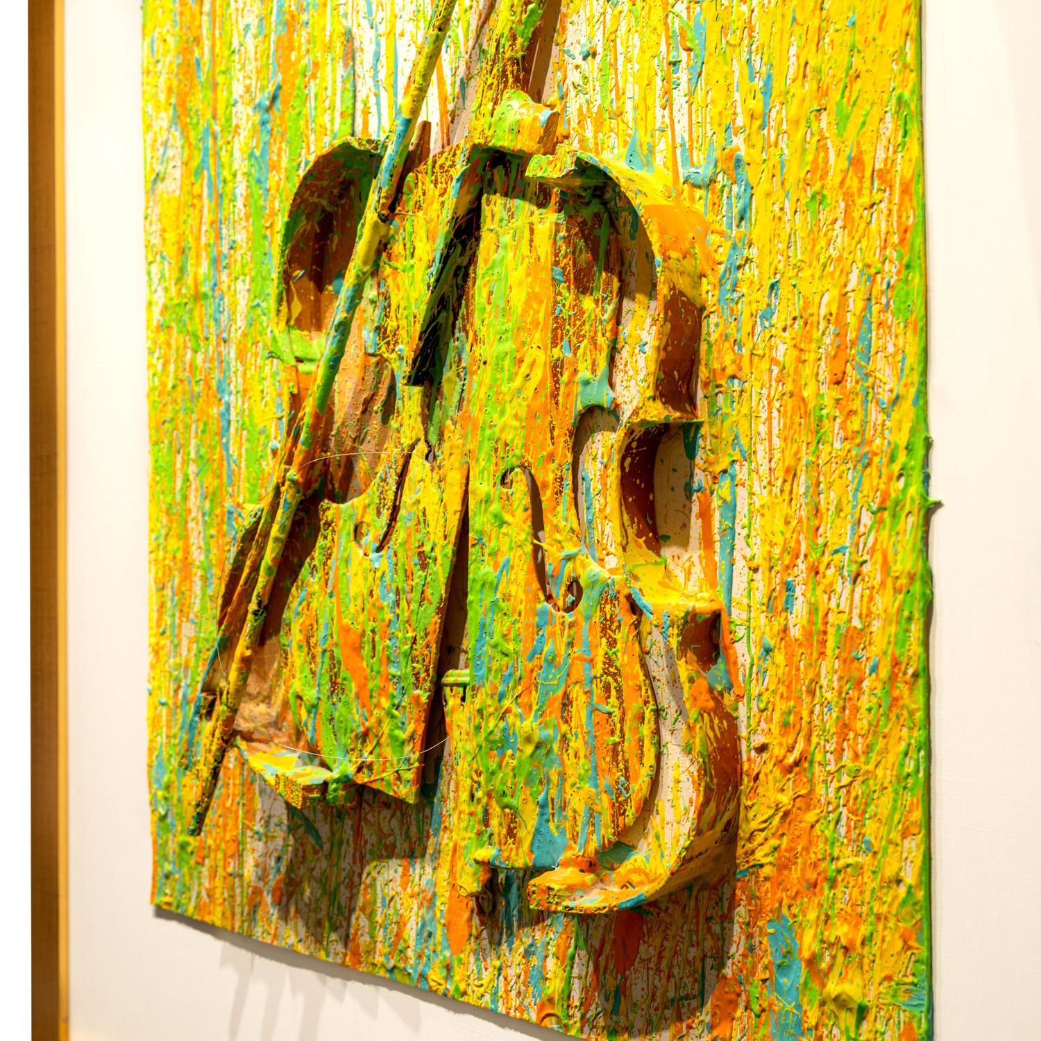 Eine schreiende Farbe – Painting von Arman