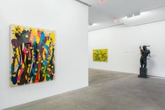 Arman, Untitled, Paint Cans and Acrylic Paint on Canvas, 1989-1990