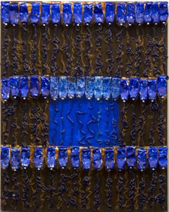 Untitled (Blue Over Brown)