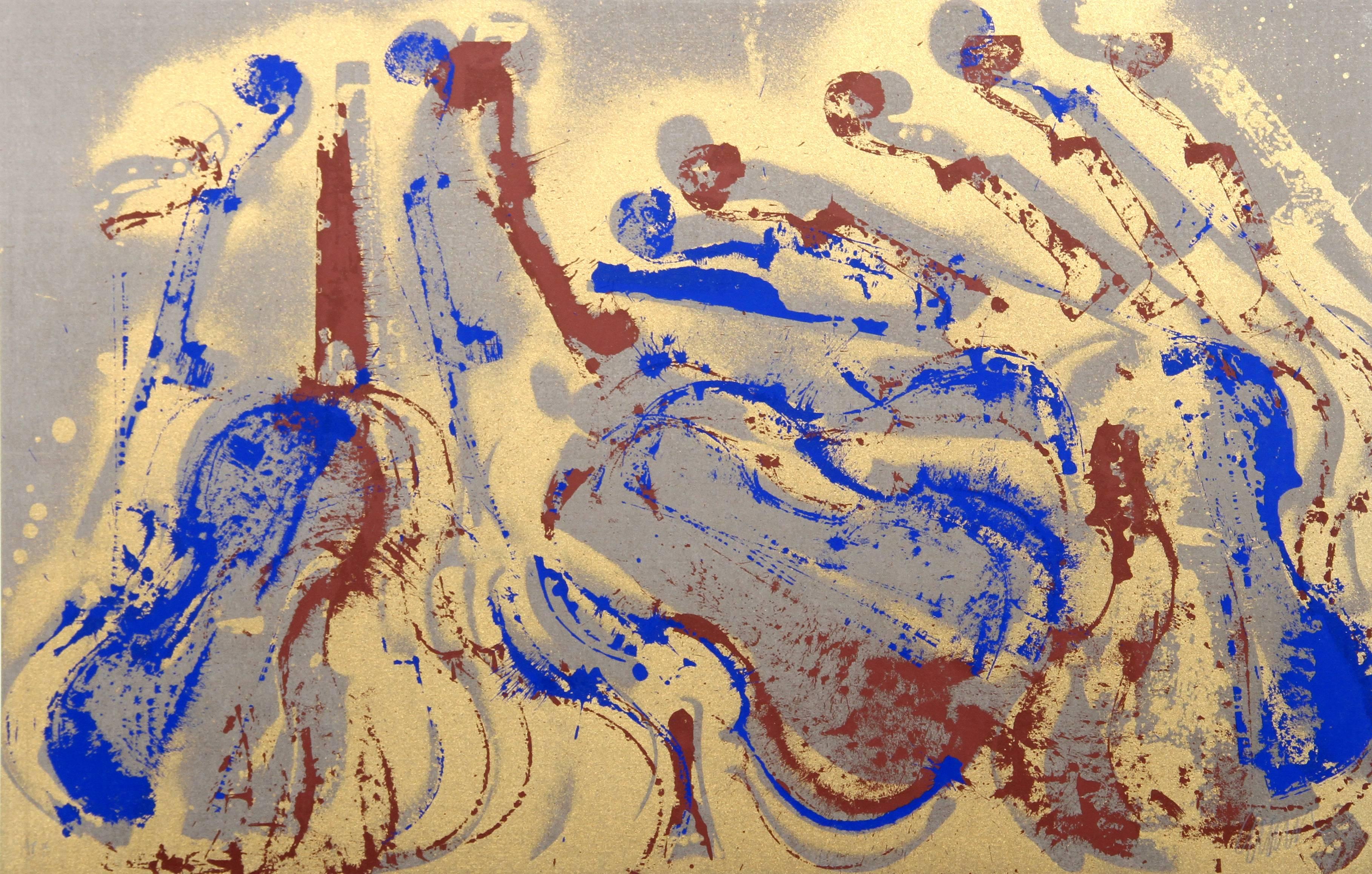 Cavalcade, Abstract Silkscreen by Arman