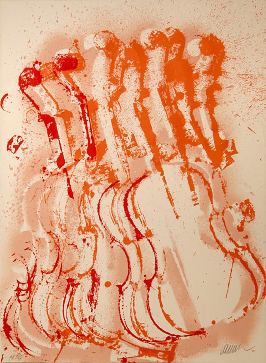 Musica con un tocco, serigrafia Pop Art di Arman