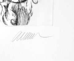 Violin Scrolls, Etching by Arman