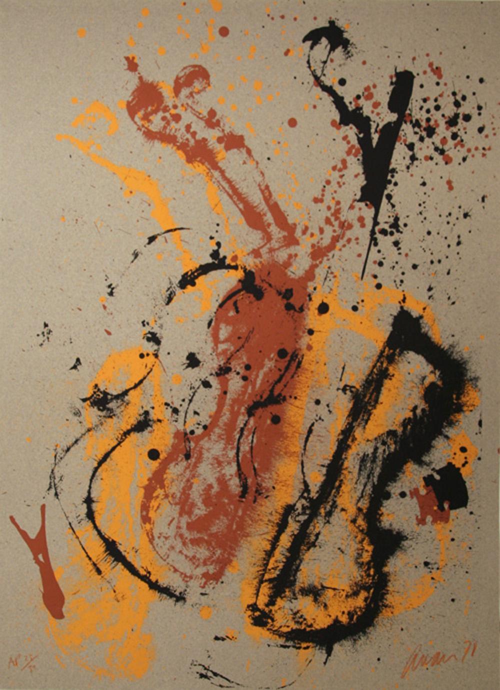 Viva Stradivarius, Pop Art Serigraph by Arman