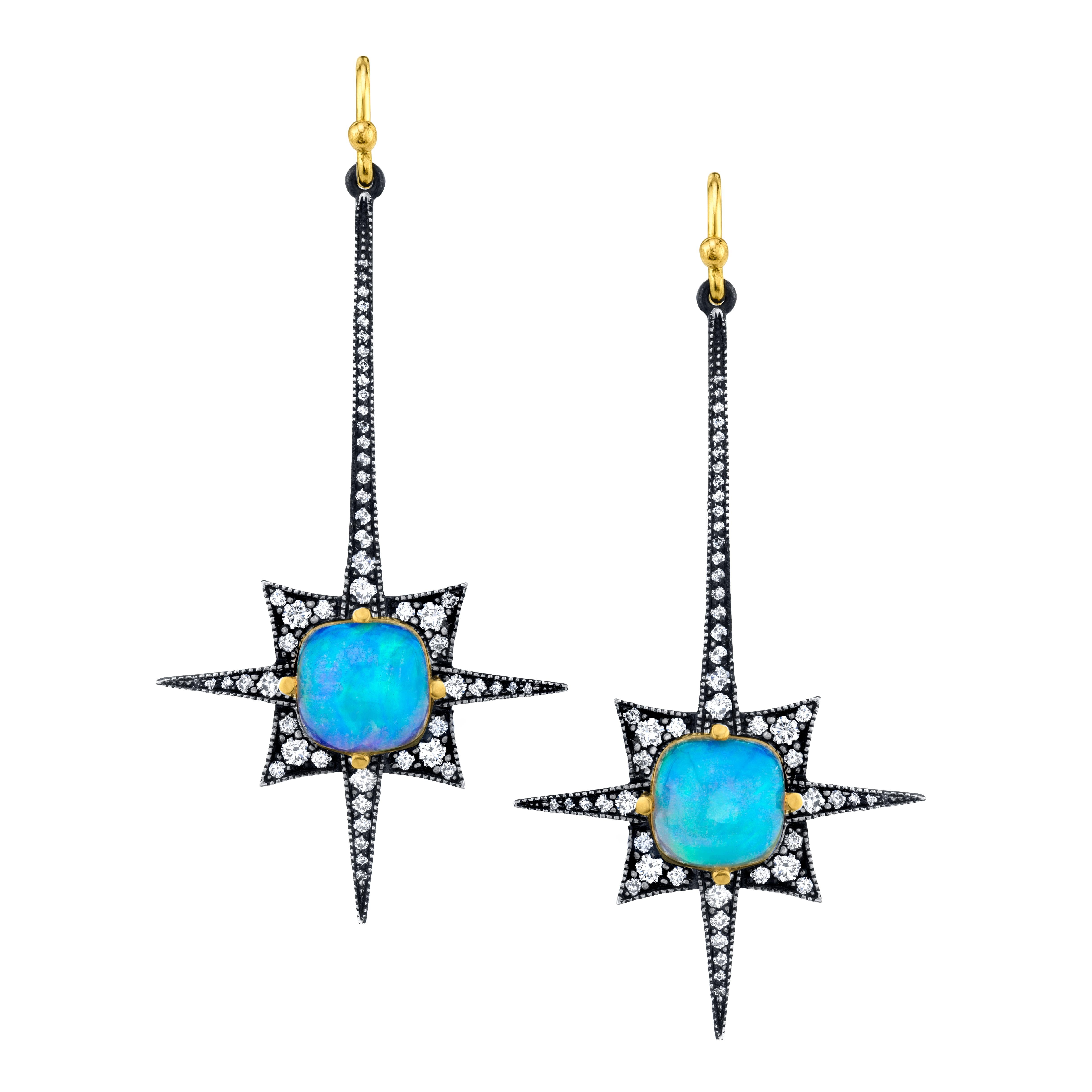 diamond spike earrings