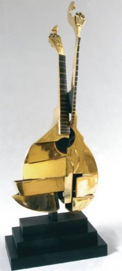 Arman - Bronze Sculpture - Portuguese Guitar
