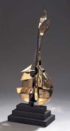 Arman - Bronze Sculpture - Portuguese Guitar