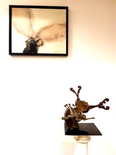 Arman - Rare Signed Violin Bronze Sculpture